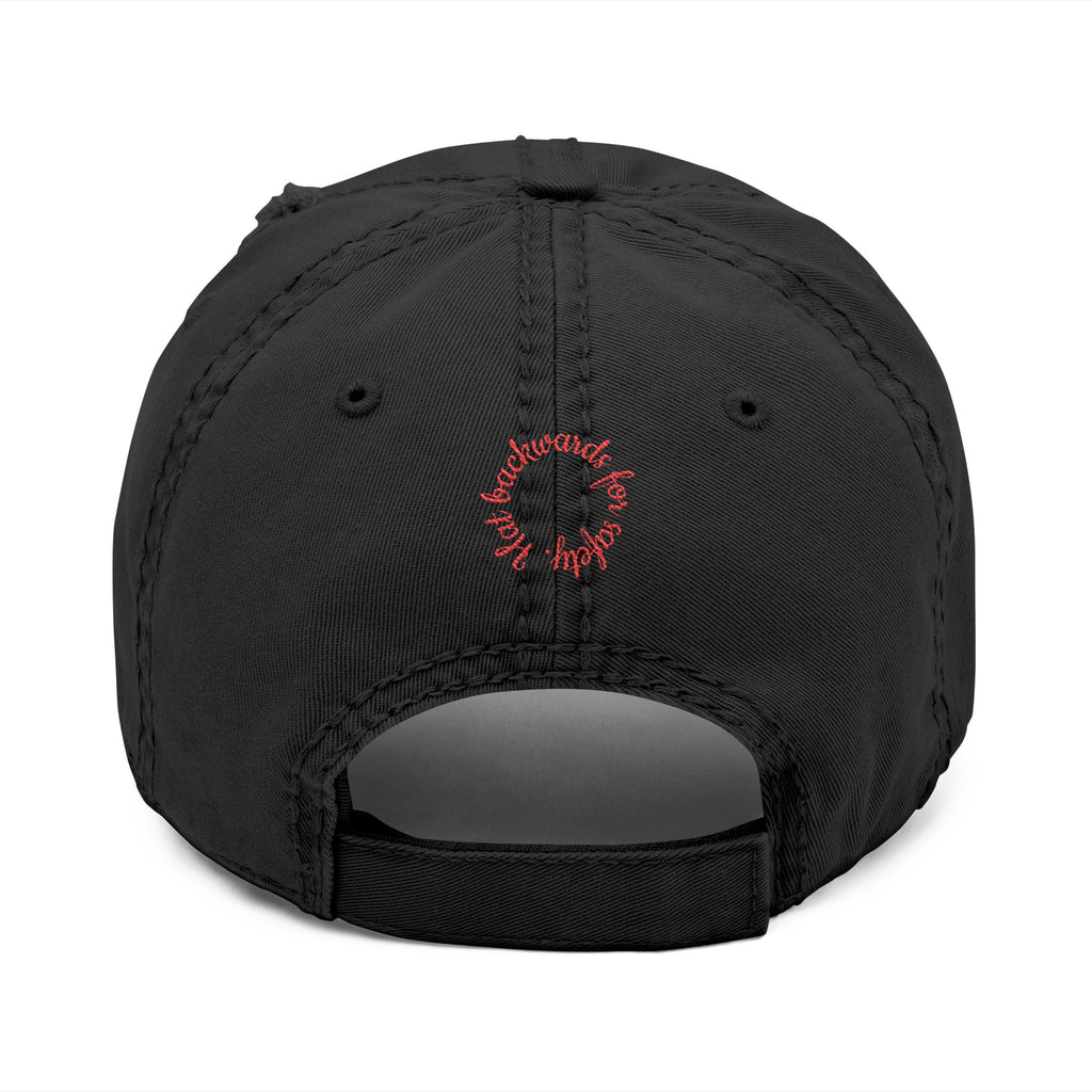 Wheelchair Rick  Embroidered   Maximum Aggression  " Hat backwards for safety"  baseball hat..