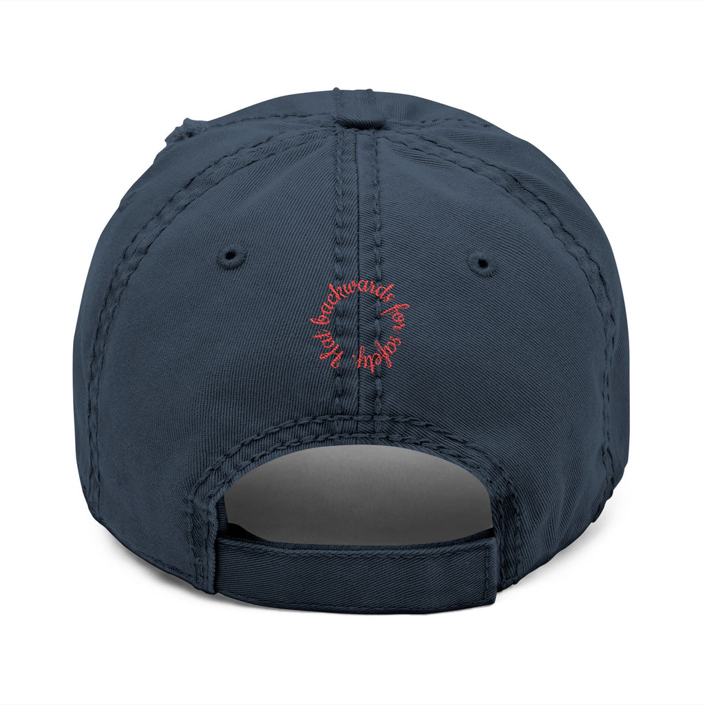 Wheelchair Rick  Embroidered   Maximum Aggression  " Hat backwards for safety"  baseball hat..
