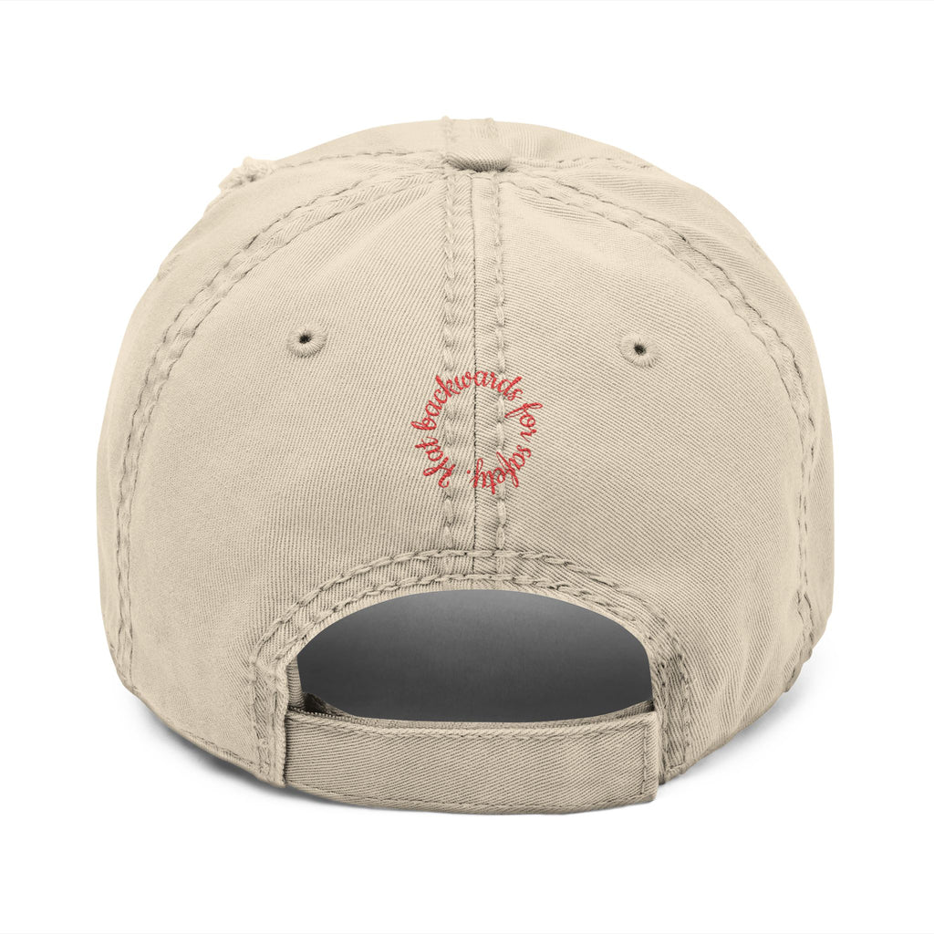 Wheelchair Rick  Embroidered   Maximum Aggression  " Hat backwards for safety"  baseball hat..
