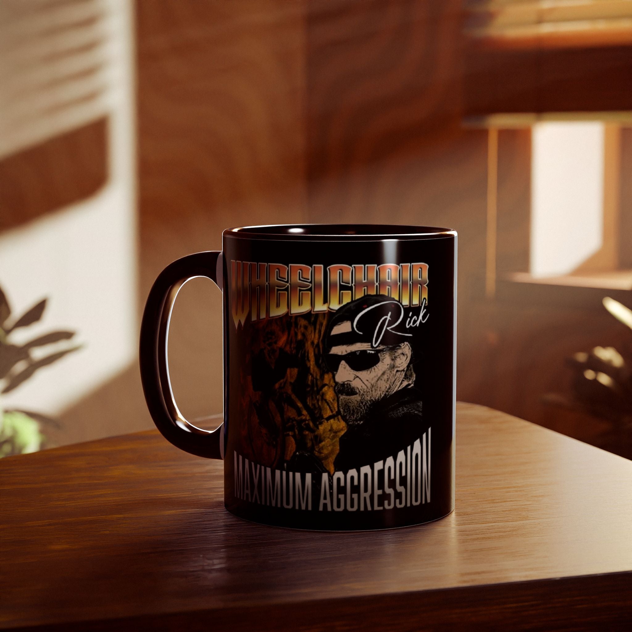 Maximum Aggression Coffie mug. It's an 11 ounce mug. If there is one thing in life I can't do without is my coffee.