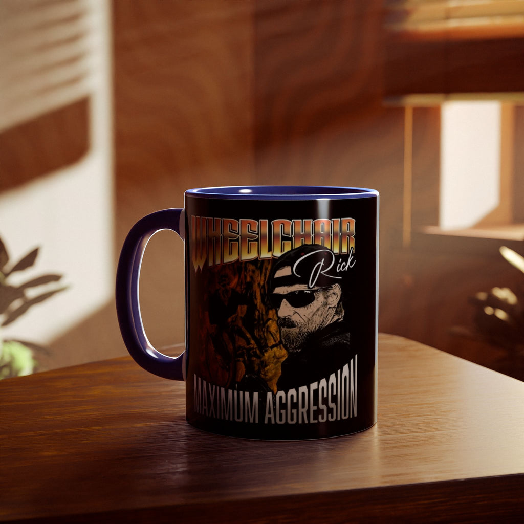 Maximum Aggression Coffie mug. It's an 11 ounce mug. If there is one thing in life I can't do without is my coffee.